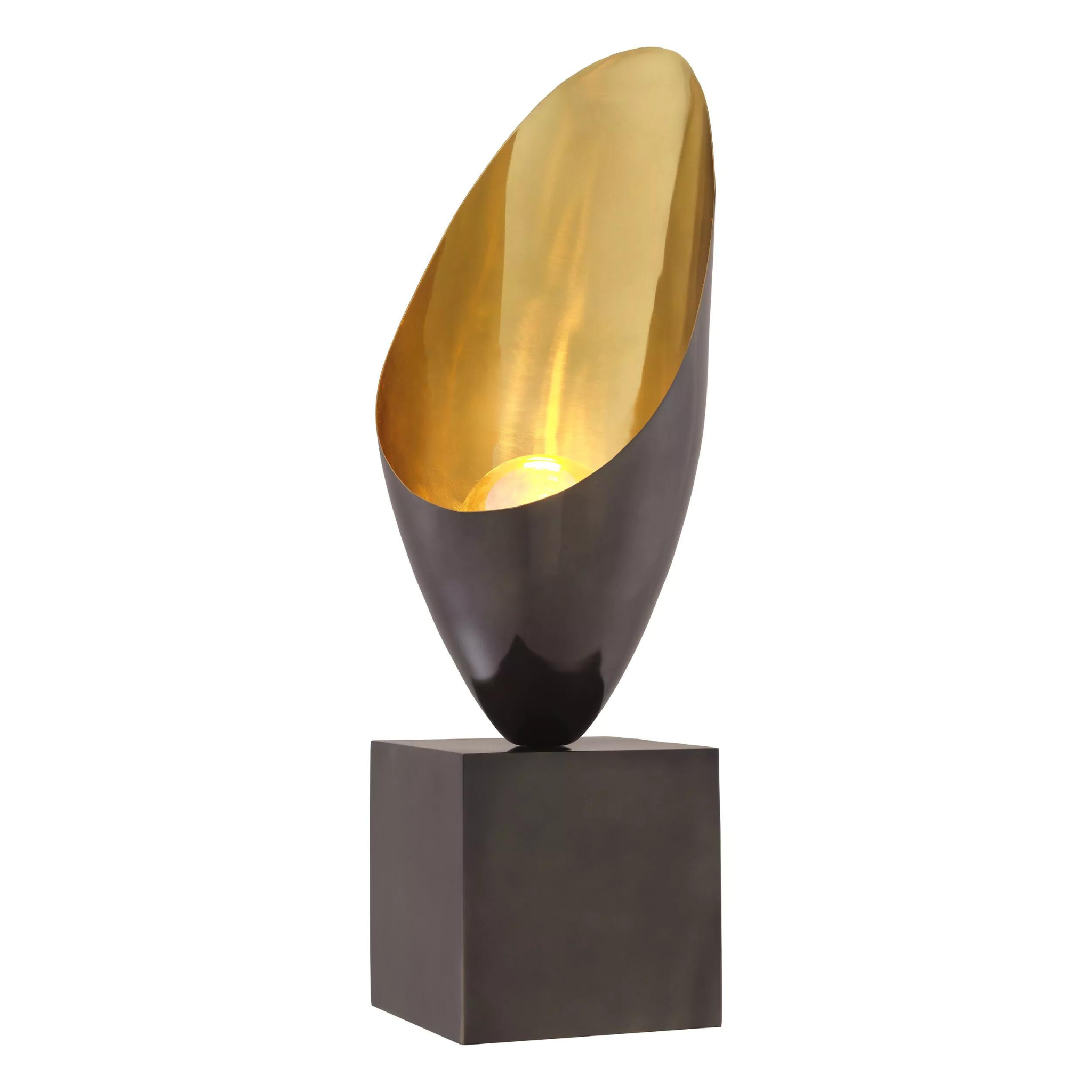 Grotto Table Lamp (Gunmetal & Gold Finish) - Eichholtz - Luxury Lighting Boutique