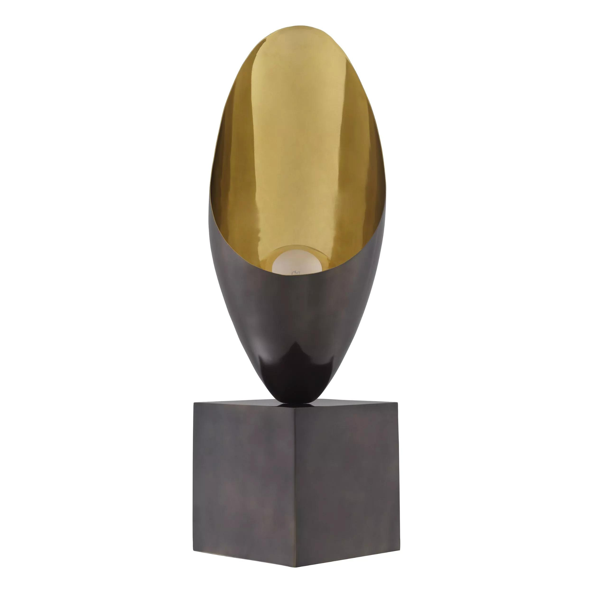 Grotto Table Lamp (Gunmetal & Gold Finish) - Eichholtz - Luxury Lighting Boutique