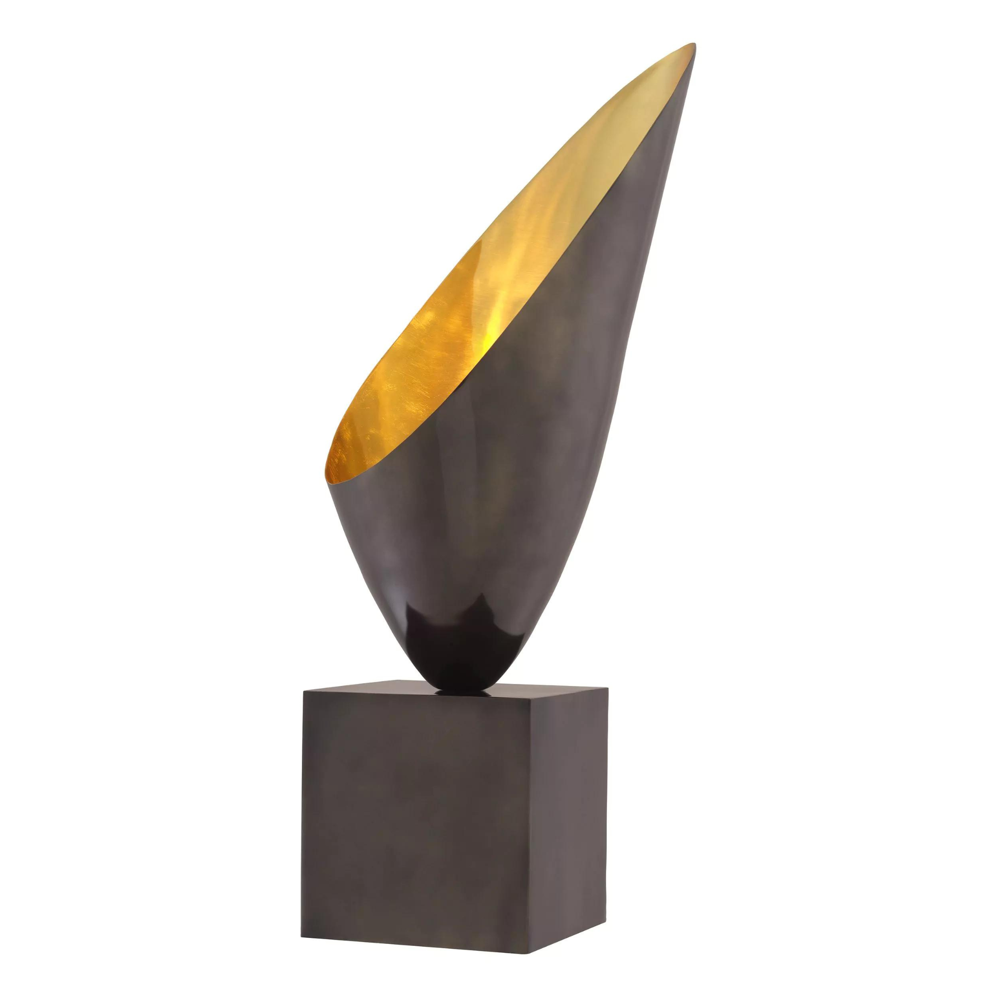 Grotto Table Lamp (Gunmetal & Gold Finish) - Eichholtz - Luxury Lighting Boutique