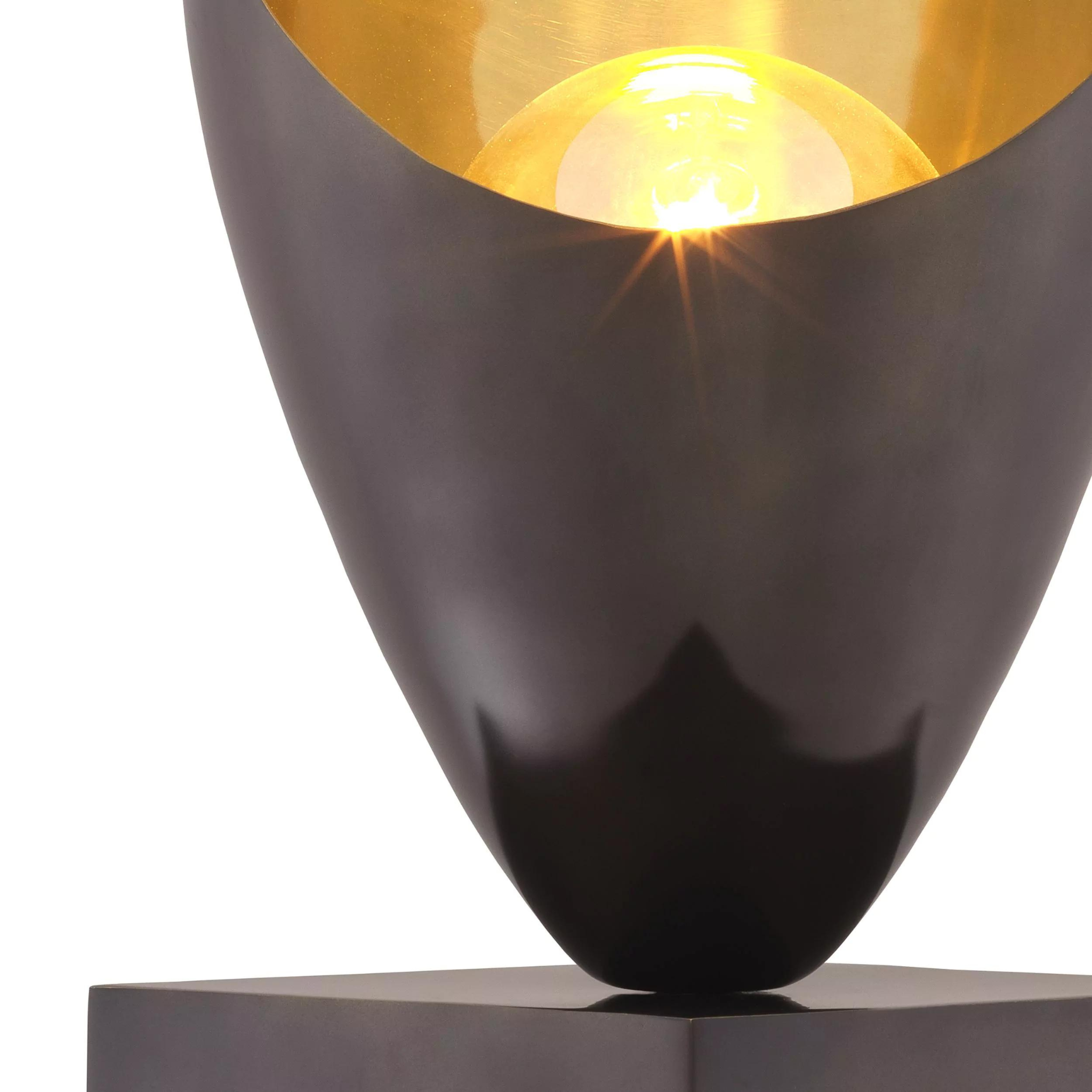 Grotto Table Lamp (Gunmetal & Gold Finish) - Eichholtz - Luxury Lighting Boutique