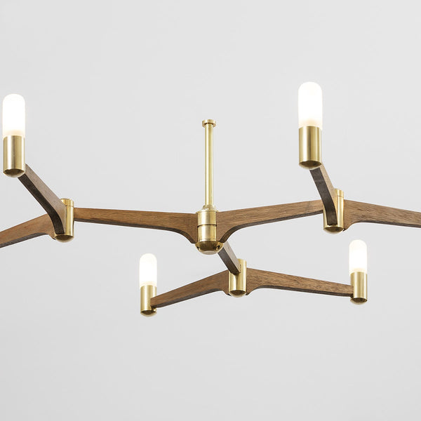 Brass chandelier hot sale modern