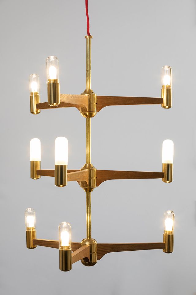 Guinevere 9 Light Modern Brass Chandelier - Joe Scog - Luxury Lighting Boutique
