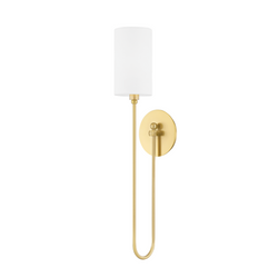 Harlem Wall Light (Aged Brass/Polished Nickel) 6800-AGB-CE - Hudson Valley - Luxury Lighting Boutique