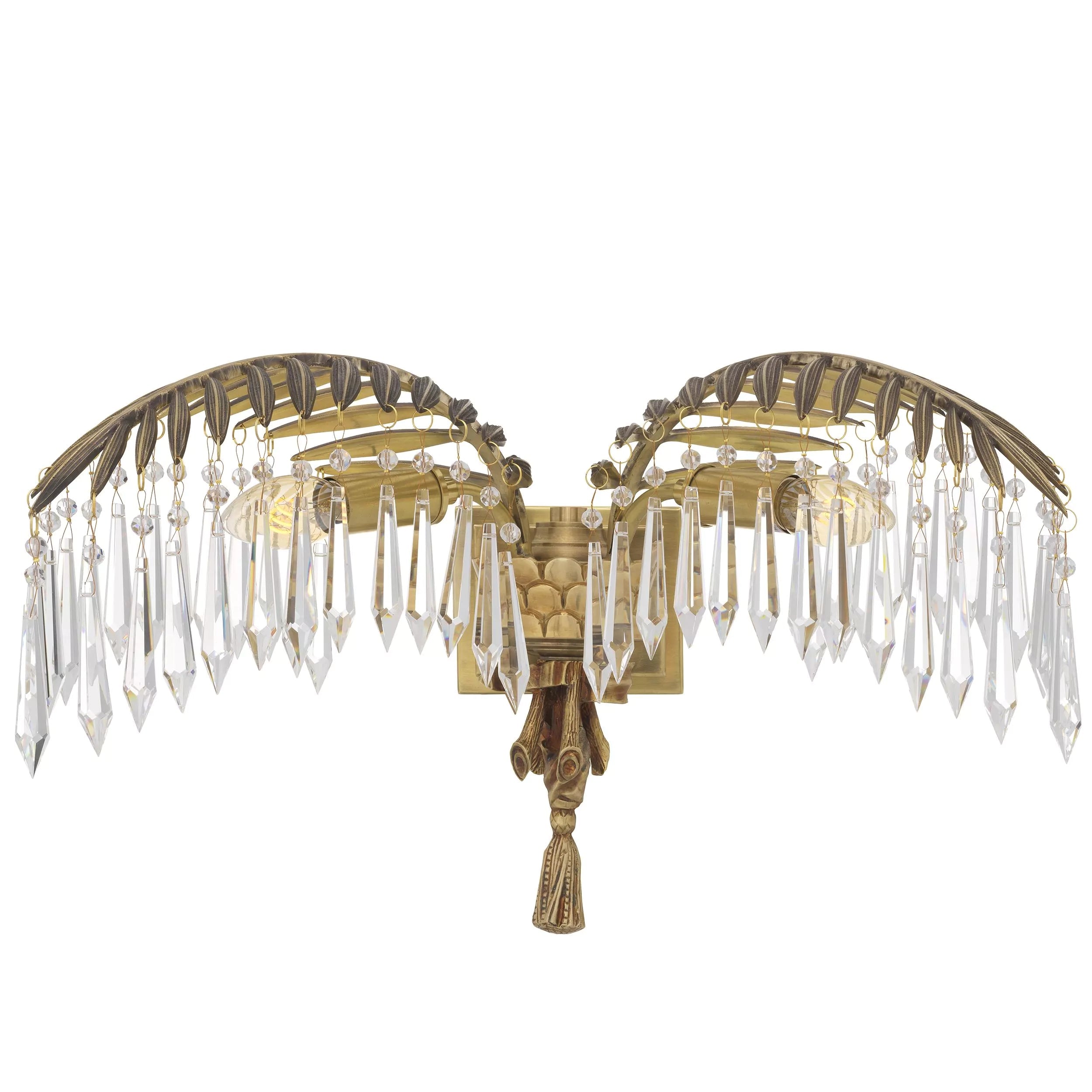 Hildebrandt Wall Lamps - (Antique brass finish/Glass) - Eichholtz - Luxury Lighting Boutique