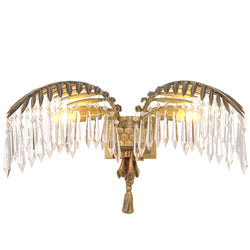 Hildebrandt Wall Lamps - (Antique brass finish/Glass) - Eichholtz - Luxury Lighting Boutique