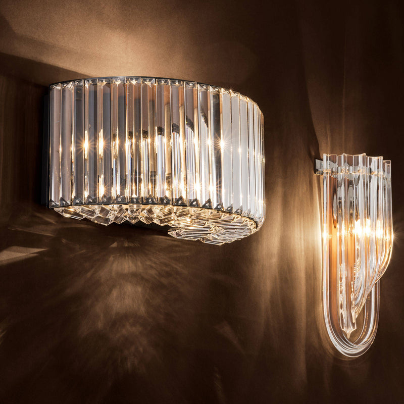 Infinity Crystal Wall Lamp - [Gunmetal] - Eichholtz - Luxury Lighting Boutique