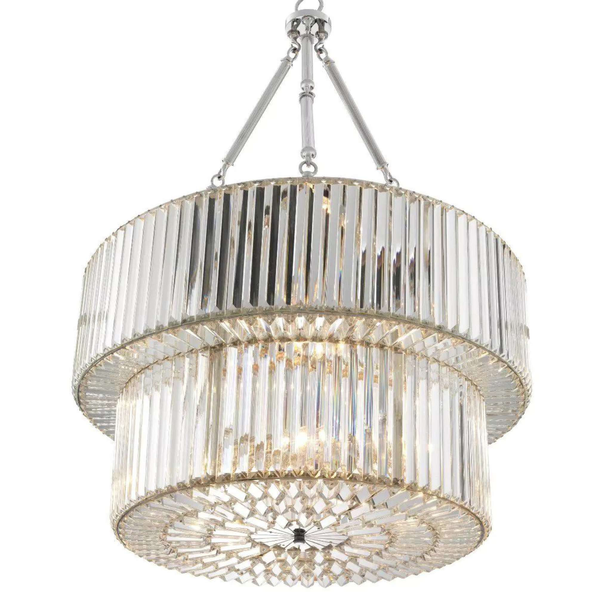 Infinity Double Modern Chandeliers (Bronze/Nickel Finish) - Eichholtz - Luxury Lighting Boutique