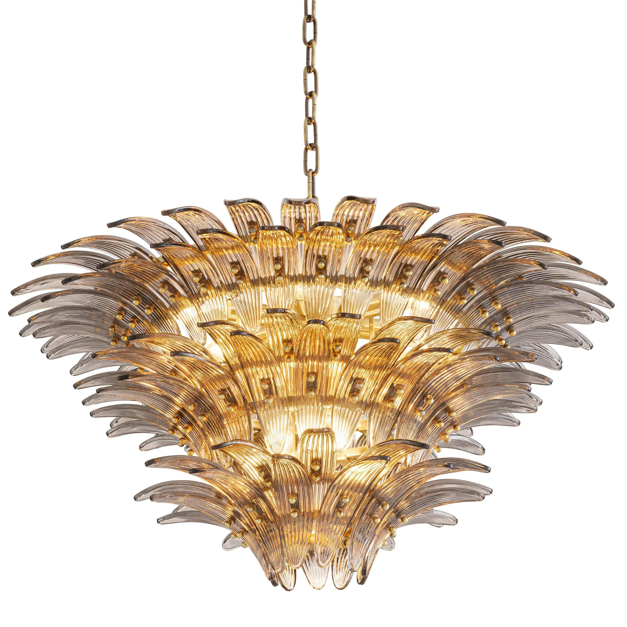 Italo (Brass) Modern Chandelier - Eichholtz - Luxury Lighting Boutique