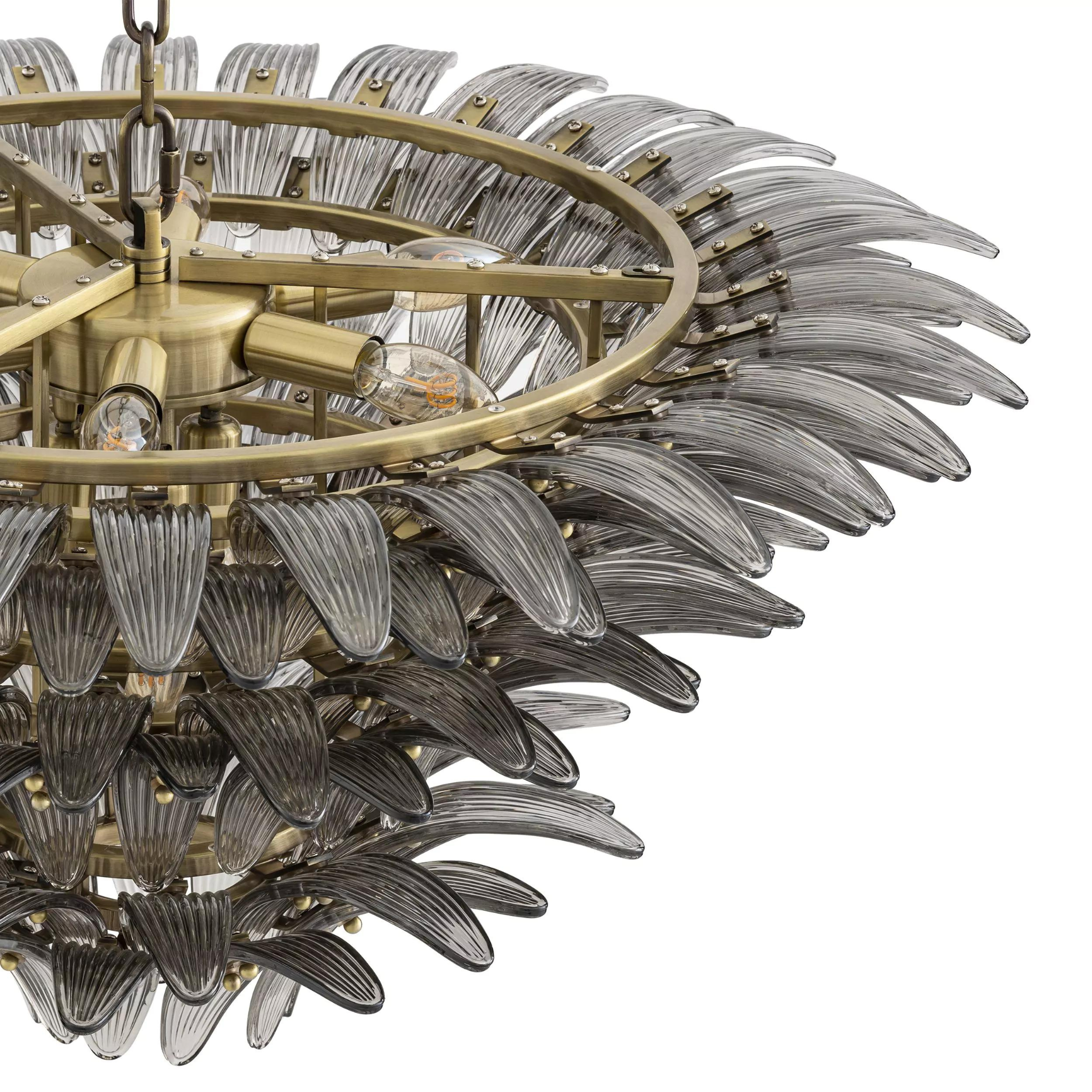 Italo (Brass) Modern Chandelier - Eichholtz - Luxury Lighting Boutique