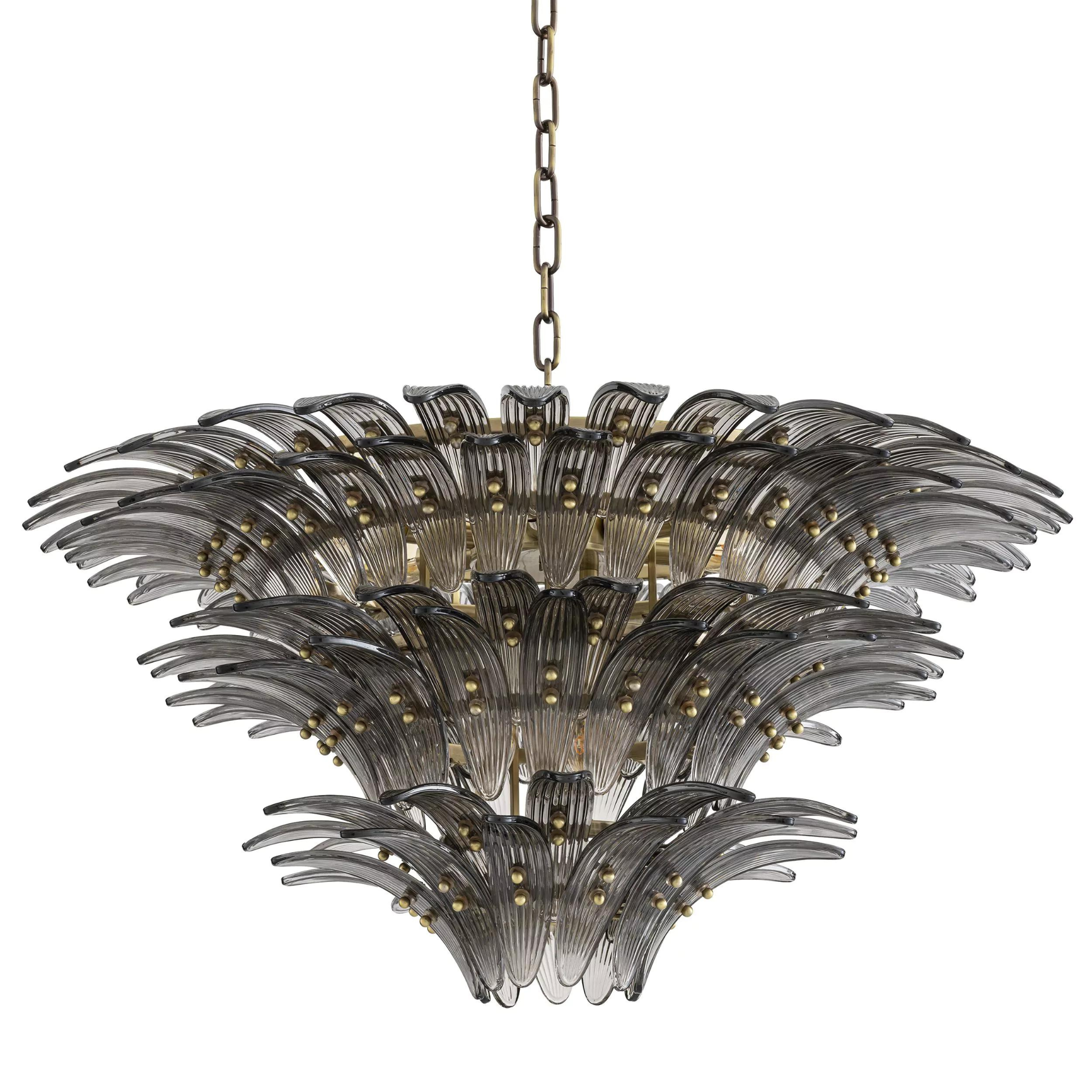 Italo (Brass) Modern Chandelier - Eichholtz - Luxury Lighting Boutique