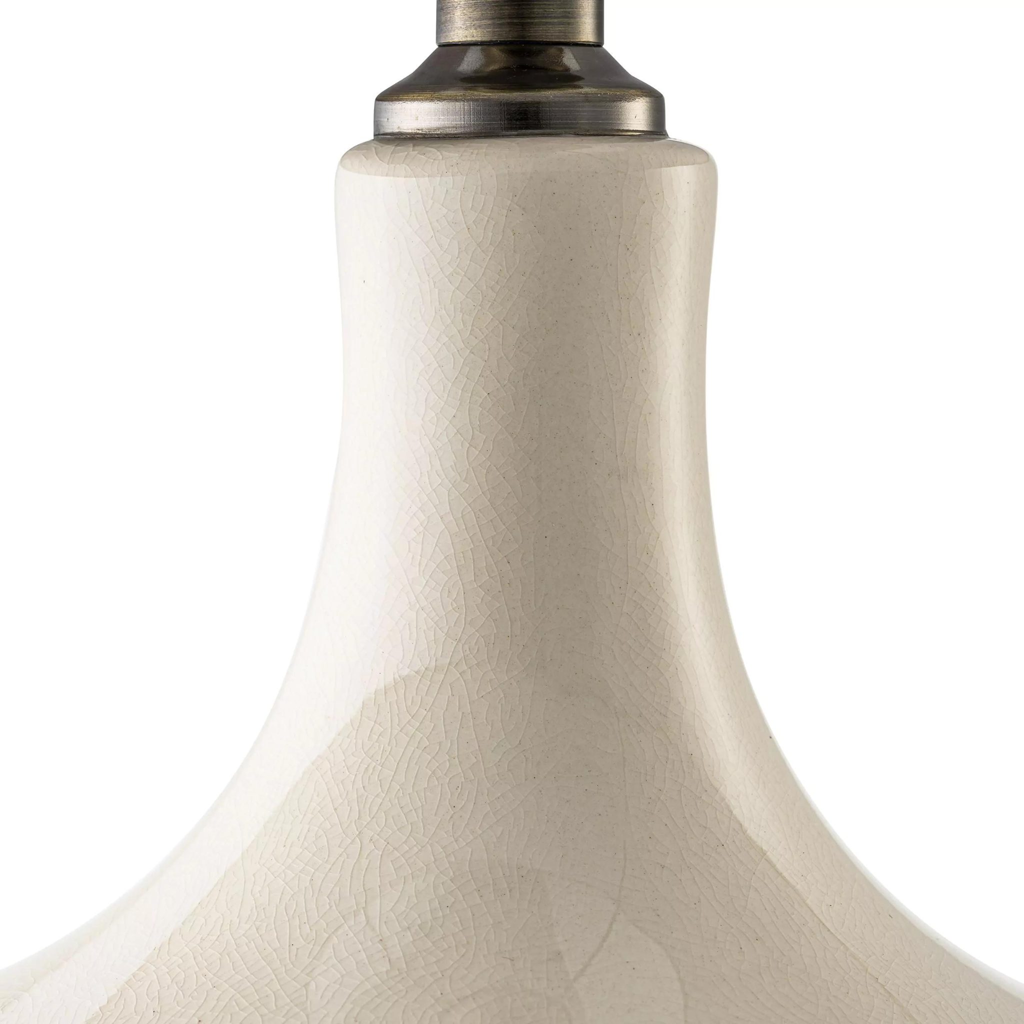 Jones (Crackled White Ceramic/Antique Brass Finish) Table Lamp - Eichholtz - Luxury Lighting Boutique