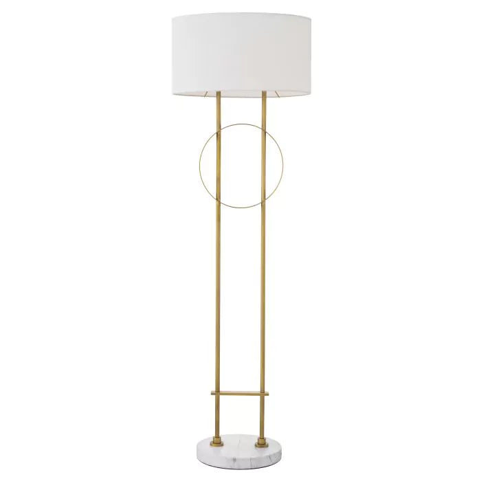 Kaiser Floor Lamp - (Antique brass finish | white marble) - Eichholtz - Luxury Lighting Boutique