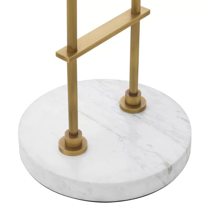Kaiser Floor Lamp - (Antique brass finish | white marble) - Eichholtz - Luxury Lighting Boutique