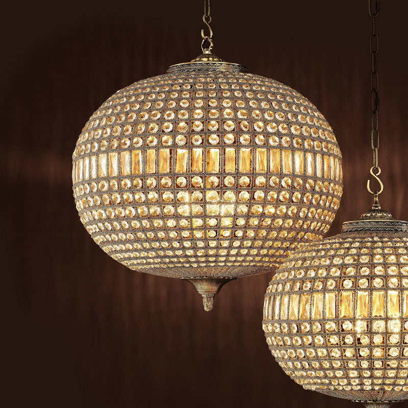 Kasbah Oval L Modern Chandelier - [Brass] - Eichholtz - Luxury Lighting Boutique