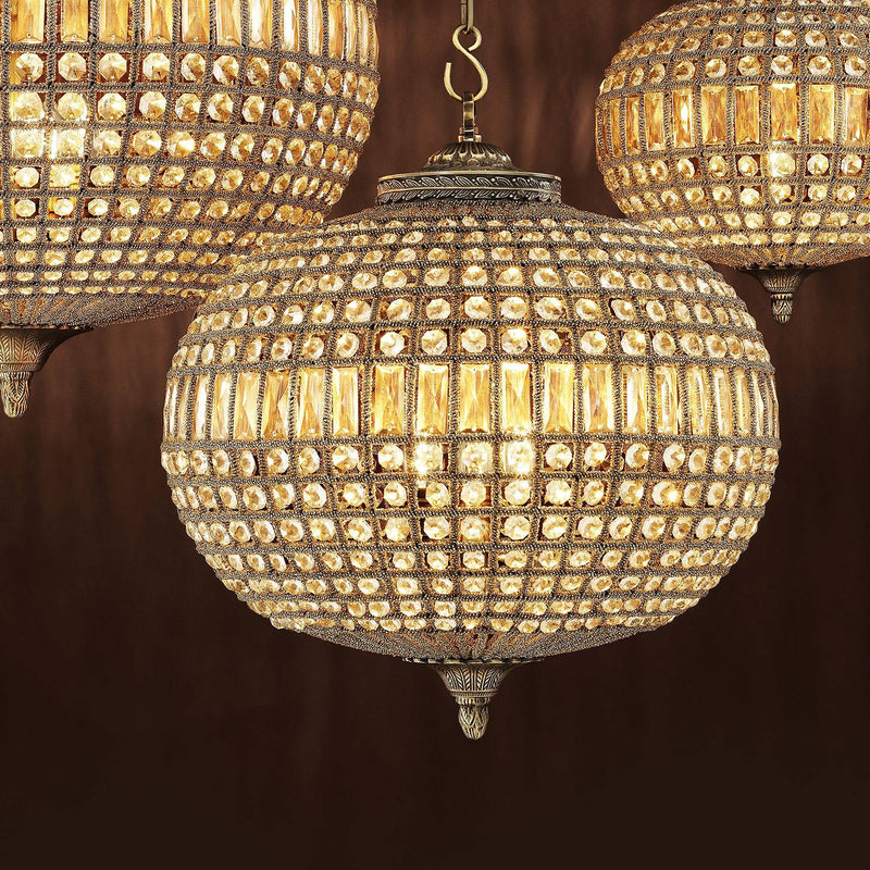 Kasbah Oval M Modern Brass Chandelier - [Brass] - Eichholtz - Luxury Lighting Boutique