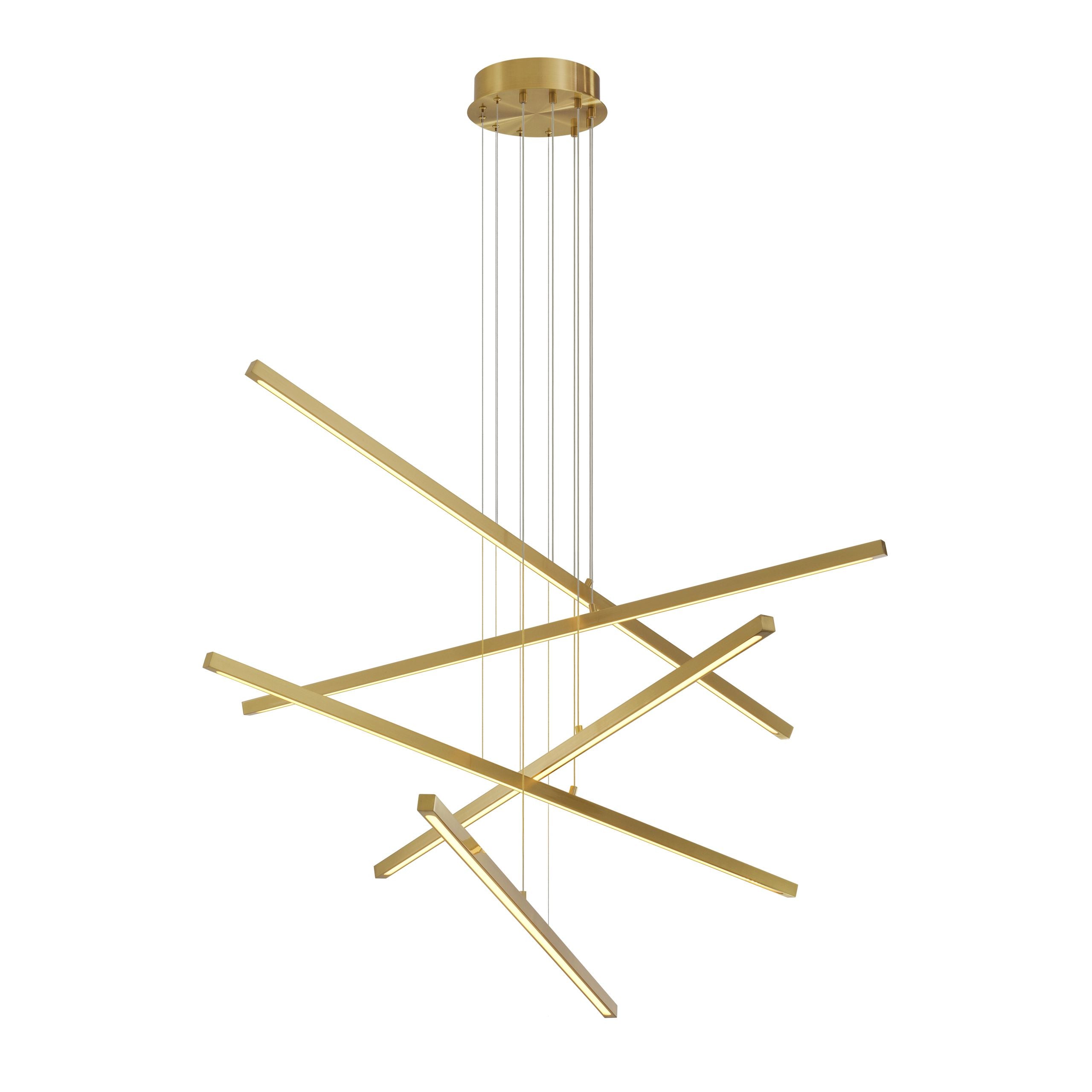 Kimpton Modern Brass Chandelier - [Brass] - Eichholtz - Luxury Lighting Boutique