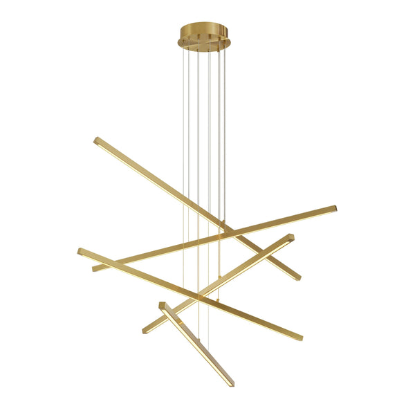 Kimpton Modern Brass Chandelier - [Brass] - Eichholtz - Luxury Lighting Boutique