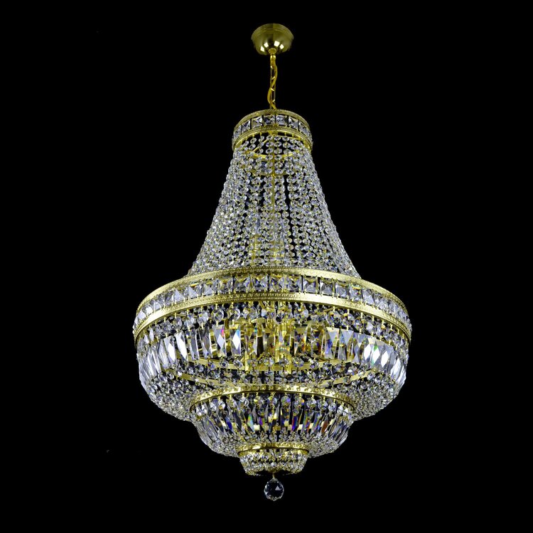 Kingston 15 Light Basket Crystal Chandelier - Wranovsky - Luxury Lighting Boutique