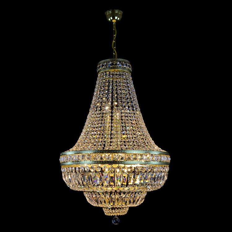 Kingston 15 Light Basket Crystal Chandelier - Wranovsky - Luxury Lighting Boutique