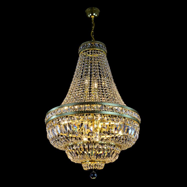 Kingston 15 Light Basket Crystal Chandelier - Wranovsky - Luxury Lighting Boutique