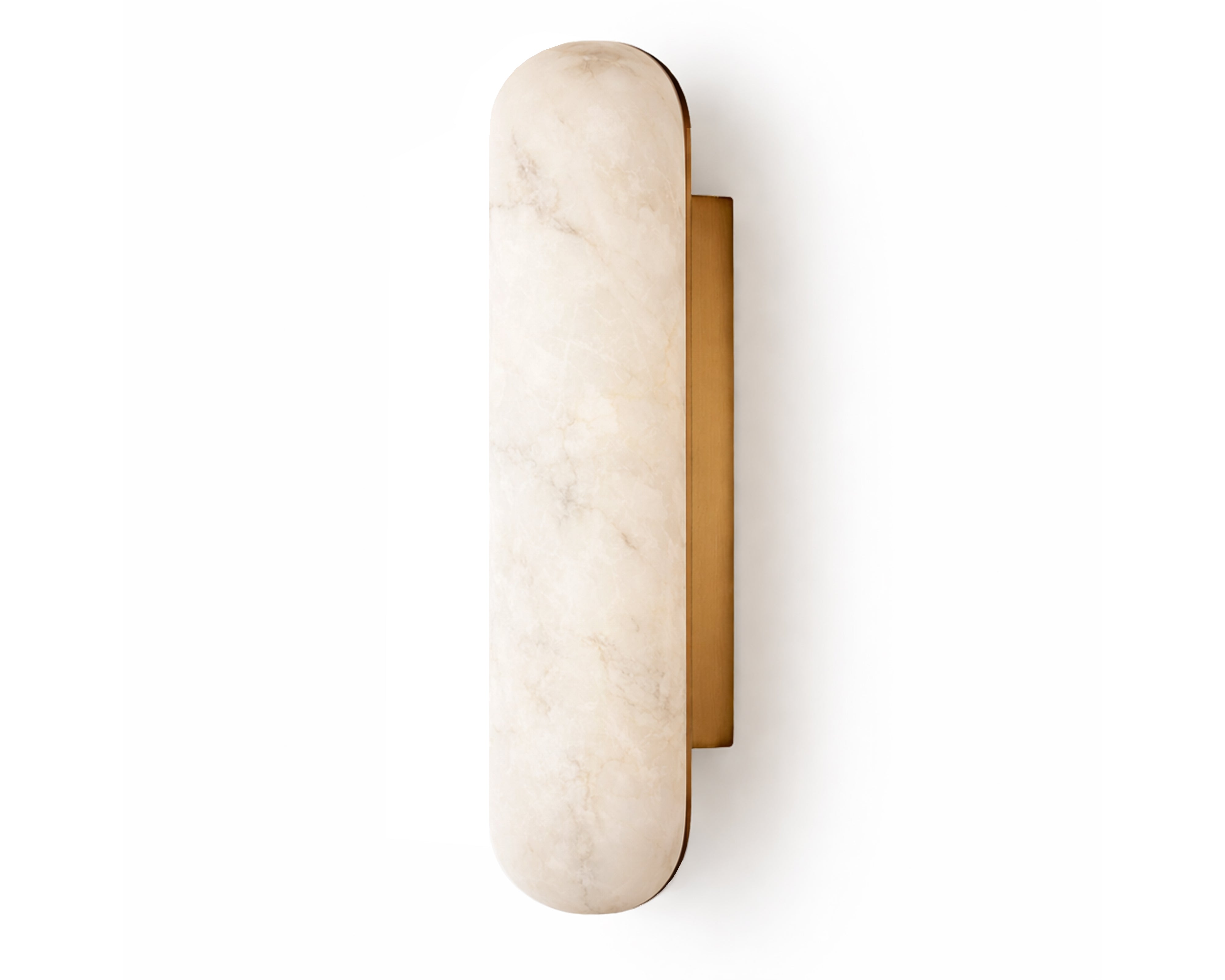 Alura IP44 Wall Light - Alabaster & Brushed Brass - Liang & Eimil