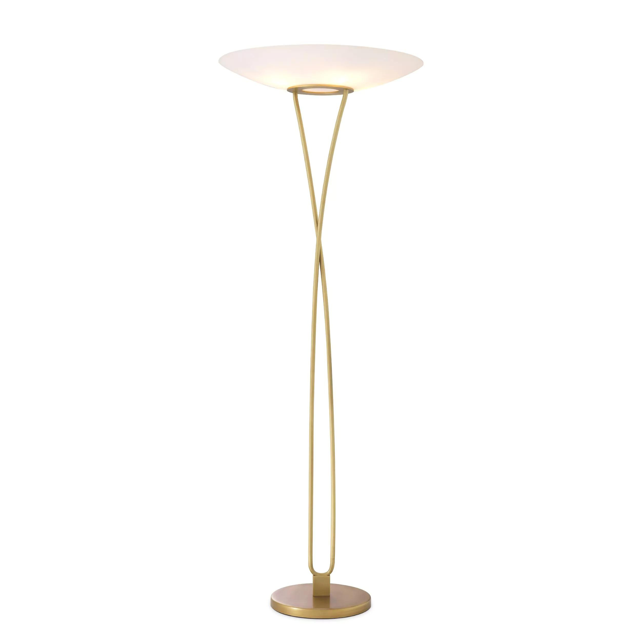 Laila (Antique Brass Finish) Floor Lamp - Eichholtz - Luxury Lighting Boutique