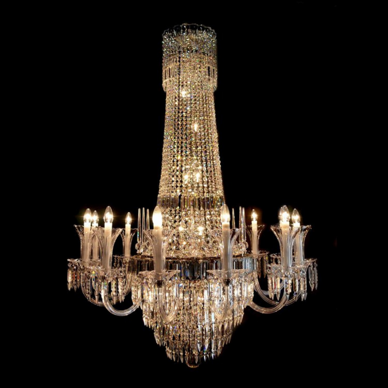 Lanceur 22 Crystal Glass Chandelier - Wranovsky - Luxury Lighting Boutique