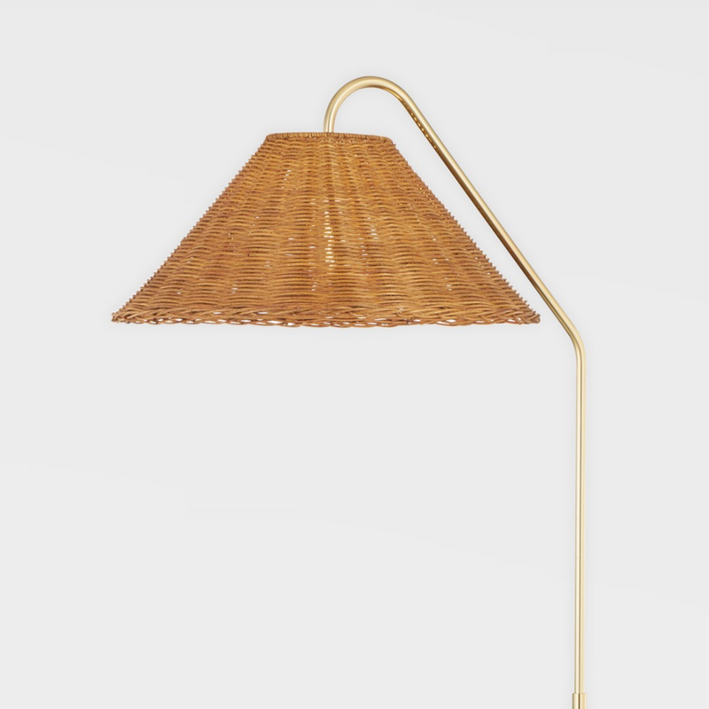 Lauren Floor Lamp (HL599401-AGB/TBK) - Mitzi - Luxury Lighting Boutique