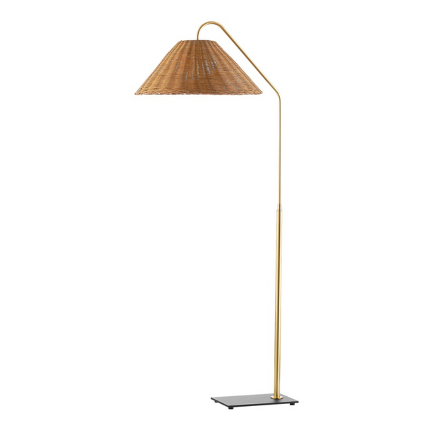 Lauren Floor Lamp (HL599401-AGB/TBK) - Mitzi - Luxury Lighting Boutique