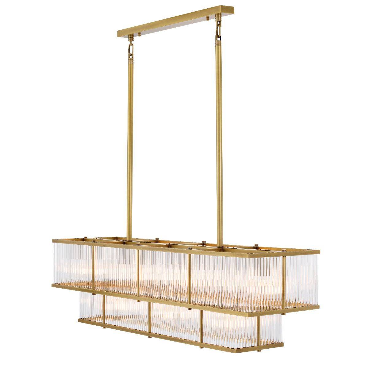 Le Marais Modern Brass Chandelier - [Brass] - Eichholtz - Luxury Lighting Boutique