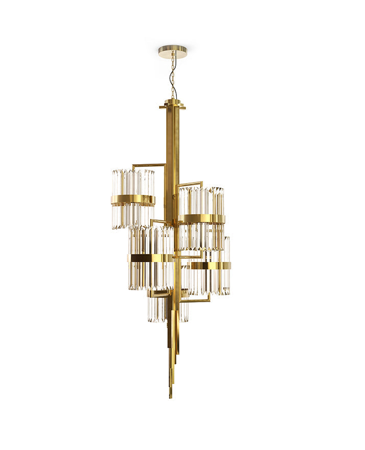 Liberty 40 Light Crystal Modern Chandelier - Luxxu - Luxury Lighting Boutique