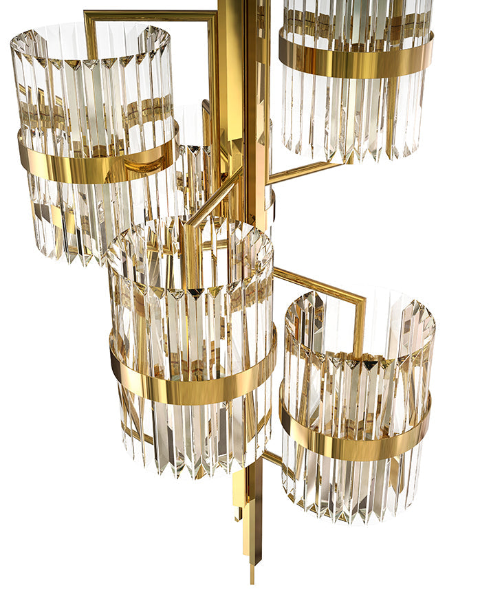 Liberty 40 Light Crystal Modern Chandelier - Luxxu - Luxury Lighting Boutique