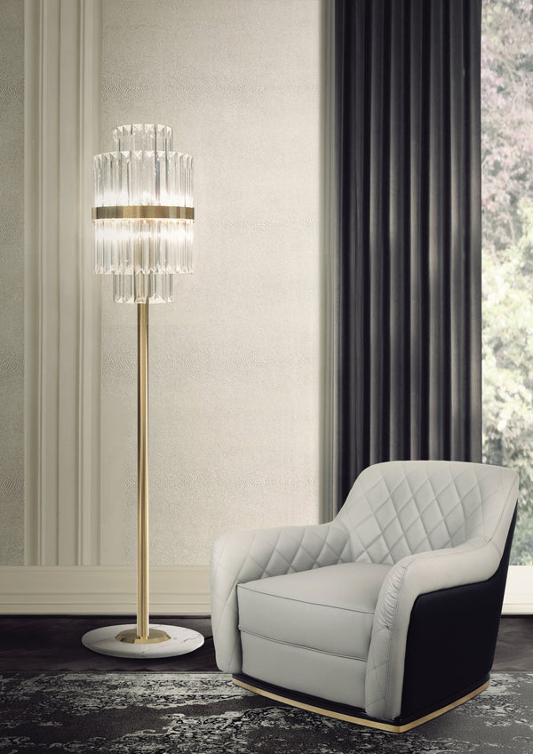 Liberty 8 Light Crystal Floor Lamp - Luxxu - Luxury Lighting Boutique