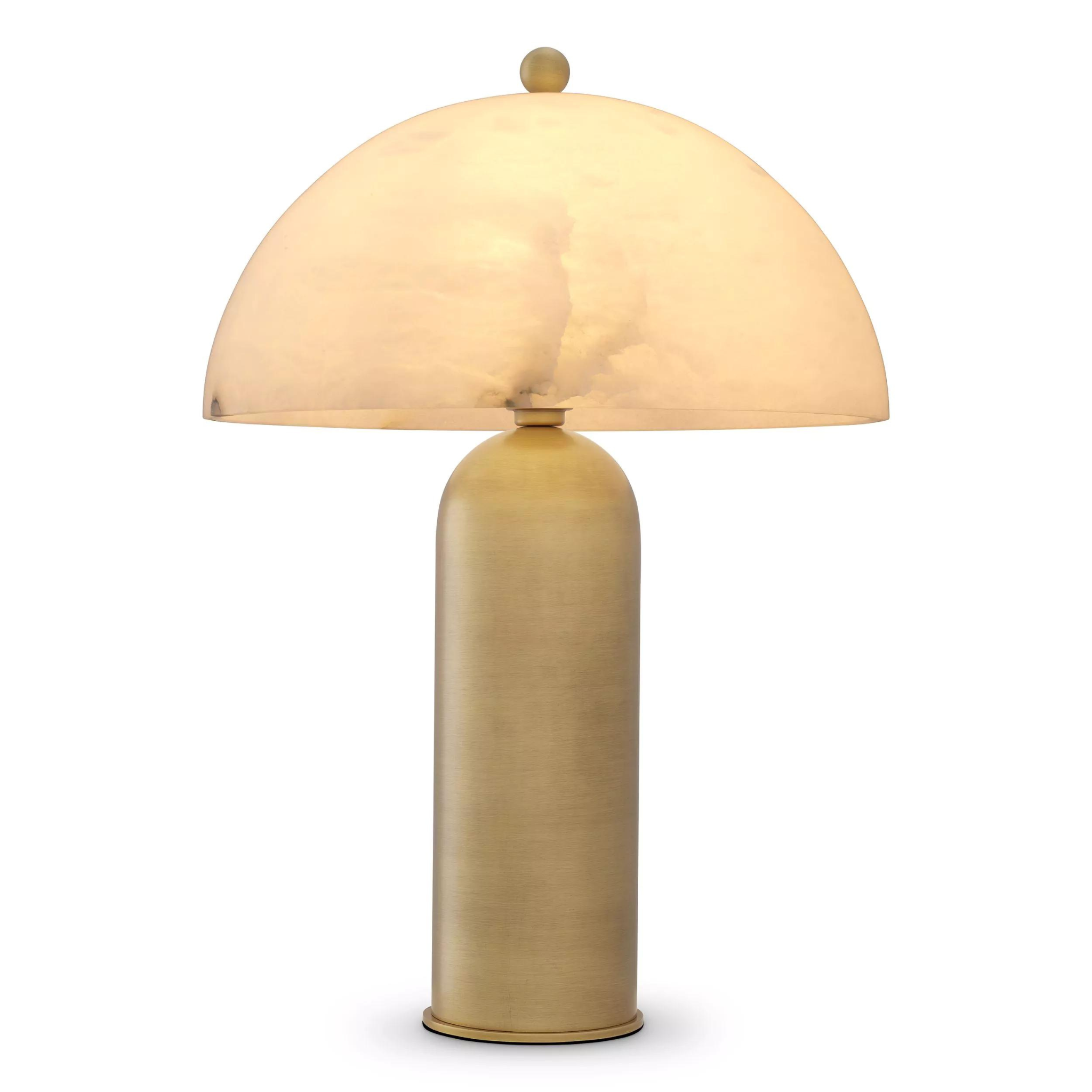 Lorenza (Antique Brass/Alabaster Finish) Table Lamp - Eichholtz - Luxury Lighting Boutique