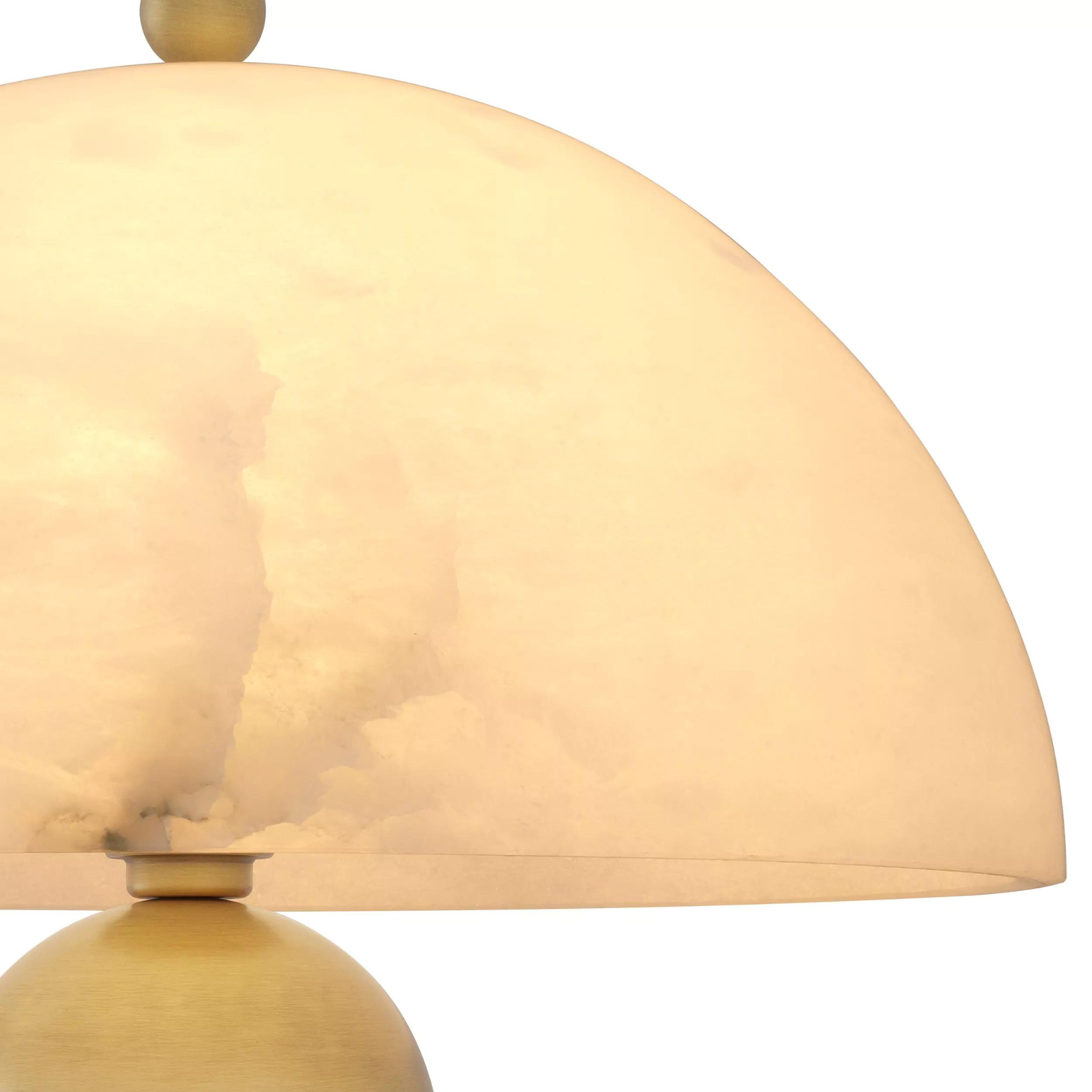 Lorenza (Antique Brass/Alabaster Finish) Table Lamp - Eichholtz - Luxury Lighting Boutique