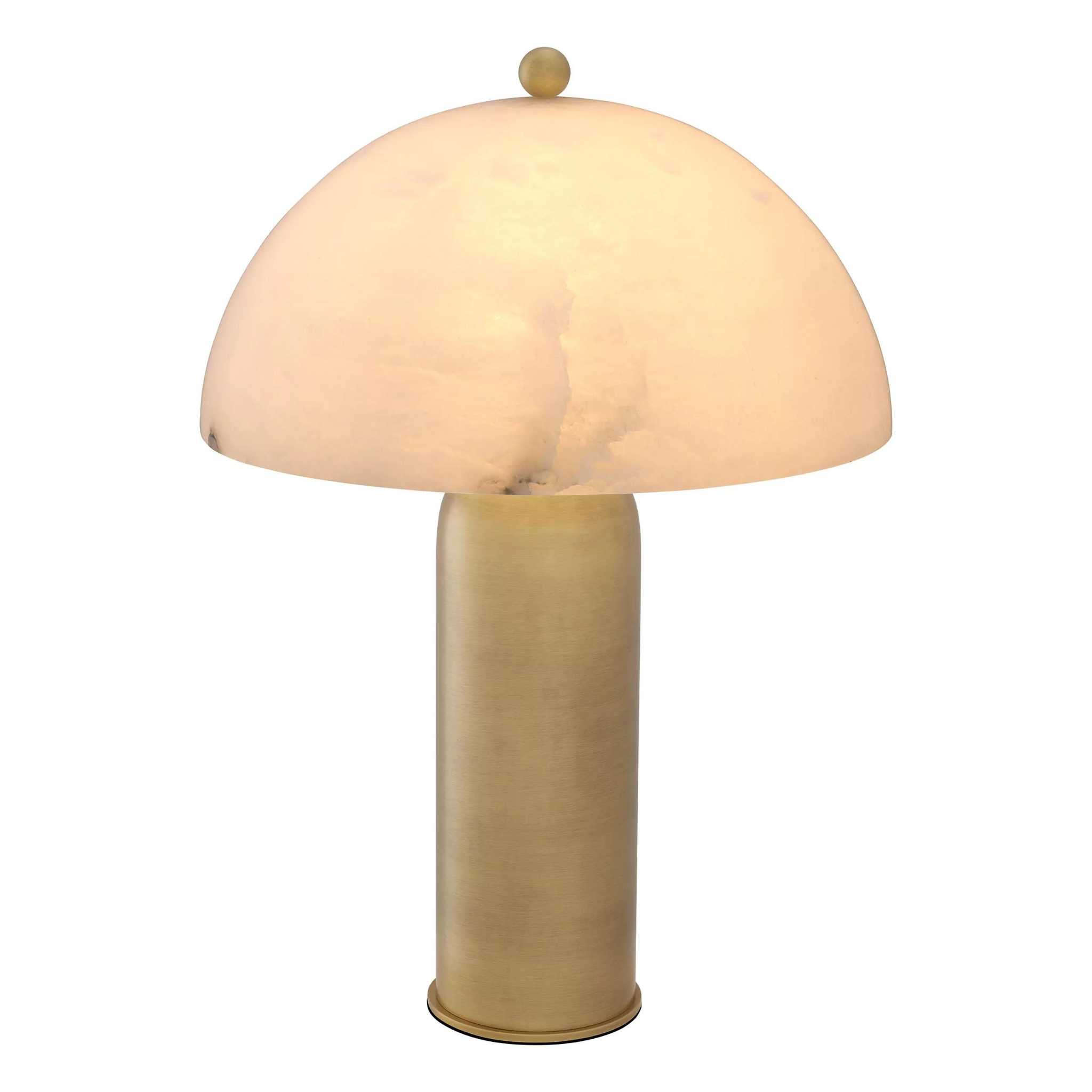 Lorenza (Antique Brass/Alabaster Finish) Table Lamp - Eichholtz - Luxury Lighting Boutique