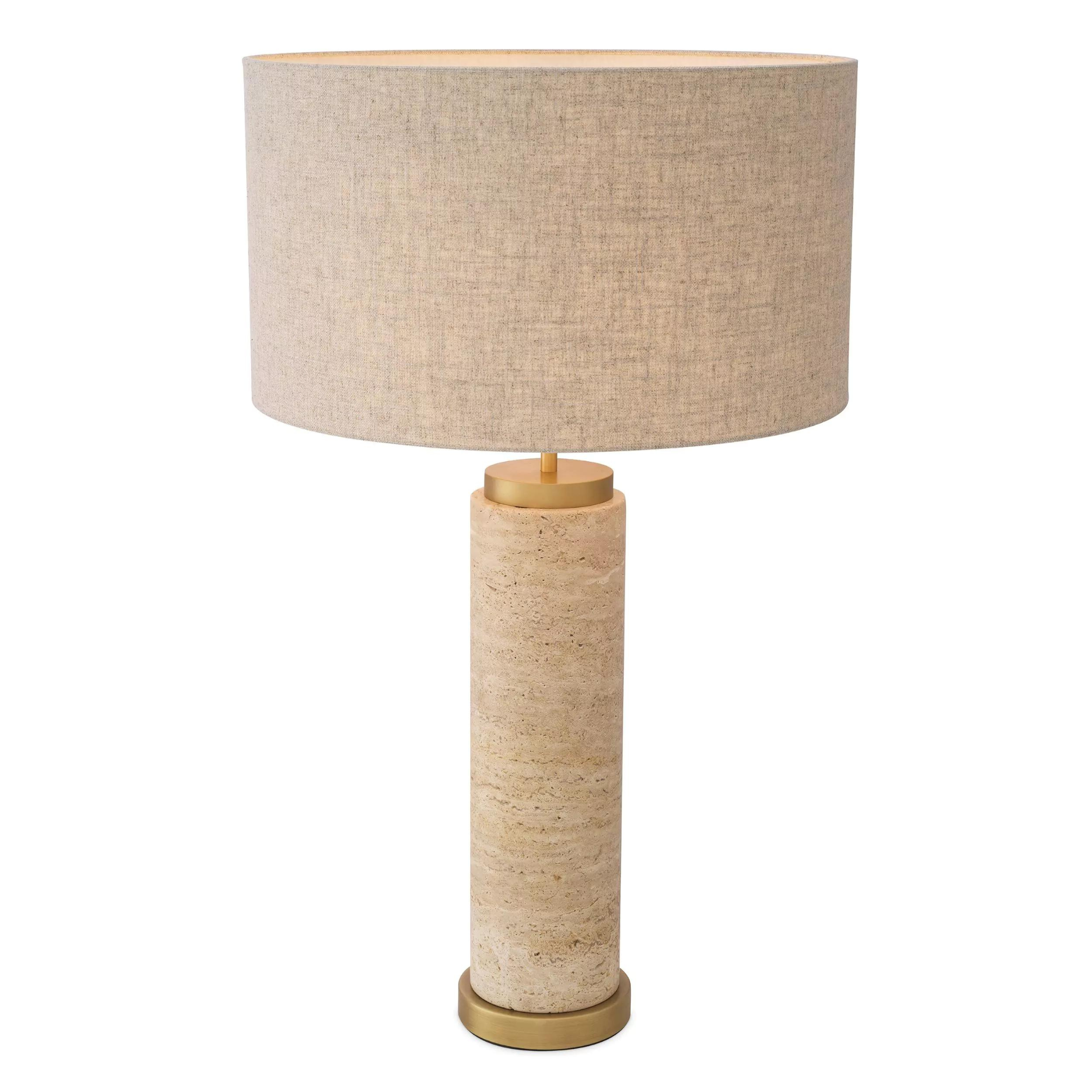 Lxry Table Lamp - (Grey Marble/White/Cream Alabaster) Eichholtz - Luxury Lighting Boutique