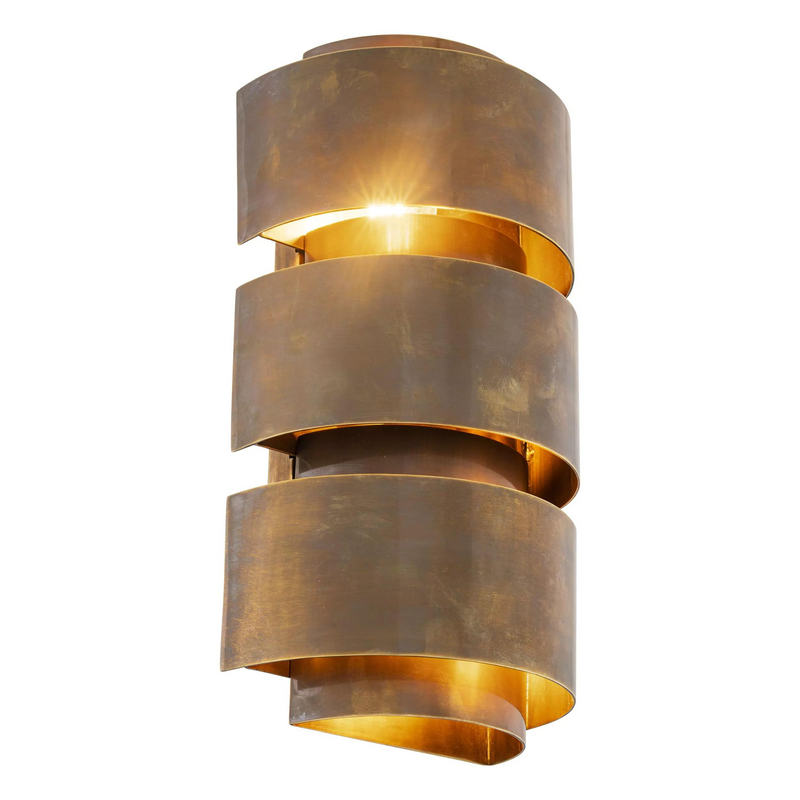Manetti S/L Wall Lamp (Vintage Brass Finish) - Eichholtz - Luxury Lighting Boutique