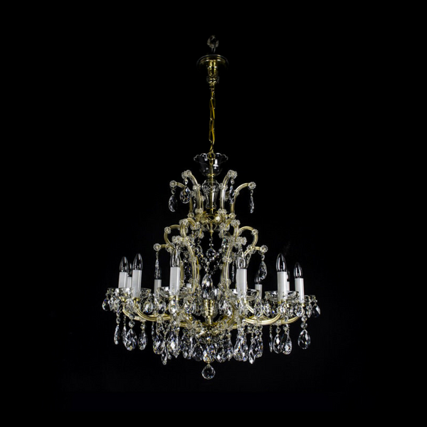 Maria Theresa 13 Crystal Glass Chandelier - Wranovsky - Luxury Lighting Boutique