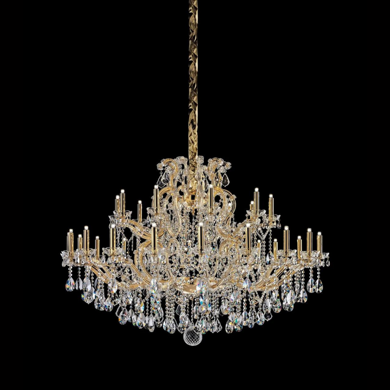 Maria Theresa 15-60 Light Crystal Glass Chandelier (S/M/L) - Masiero VE 909 - Luxury Lighting Boutique