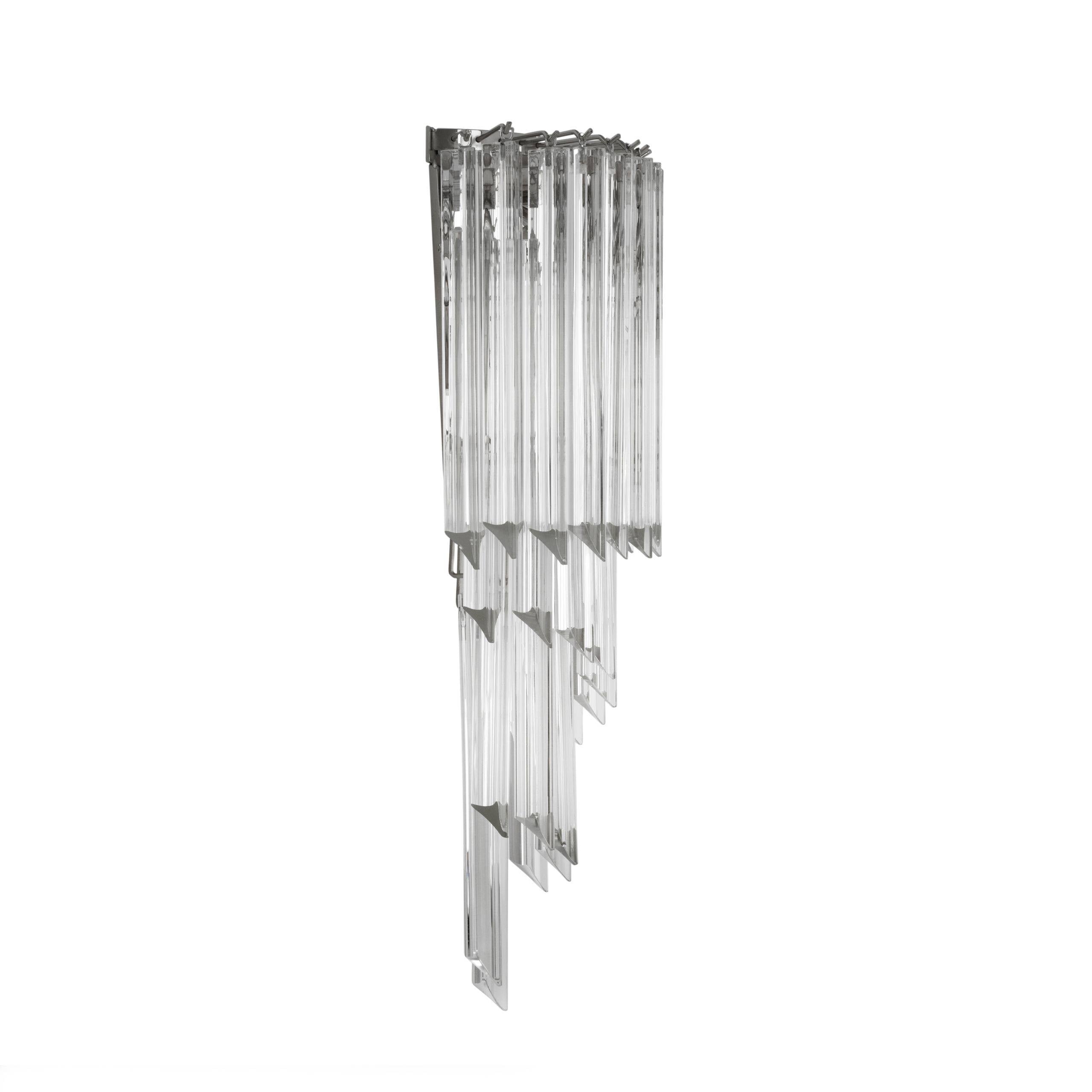 Marino Glass Wall Lamp - [Nickel] - Eichholtz - Luxury Lighting Boutique