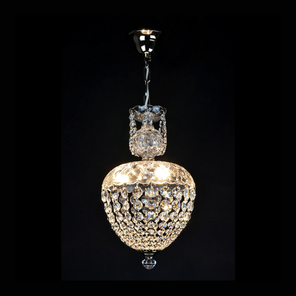 Maroco 3 Crystal Glass Chandelier - Wranovsky - Luxury Lighting Boutique