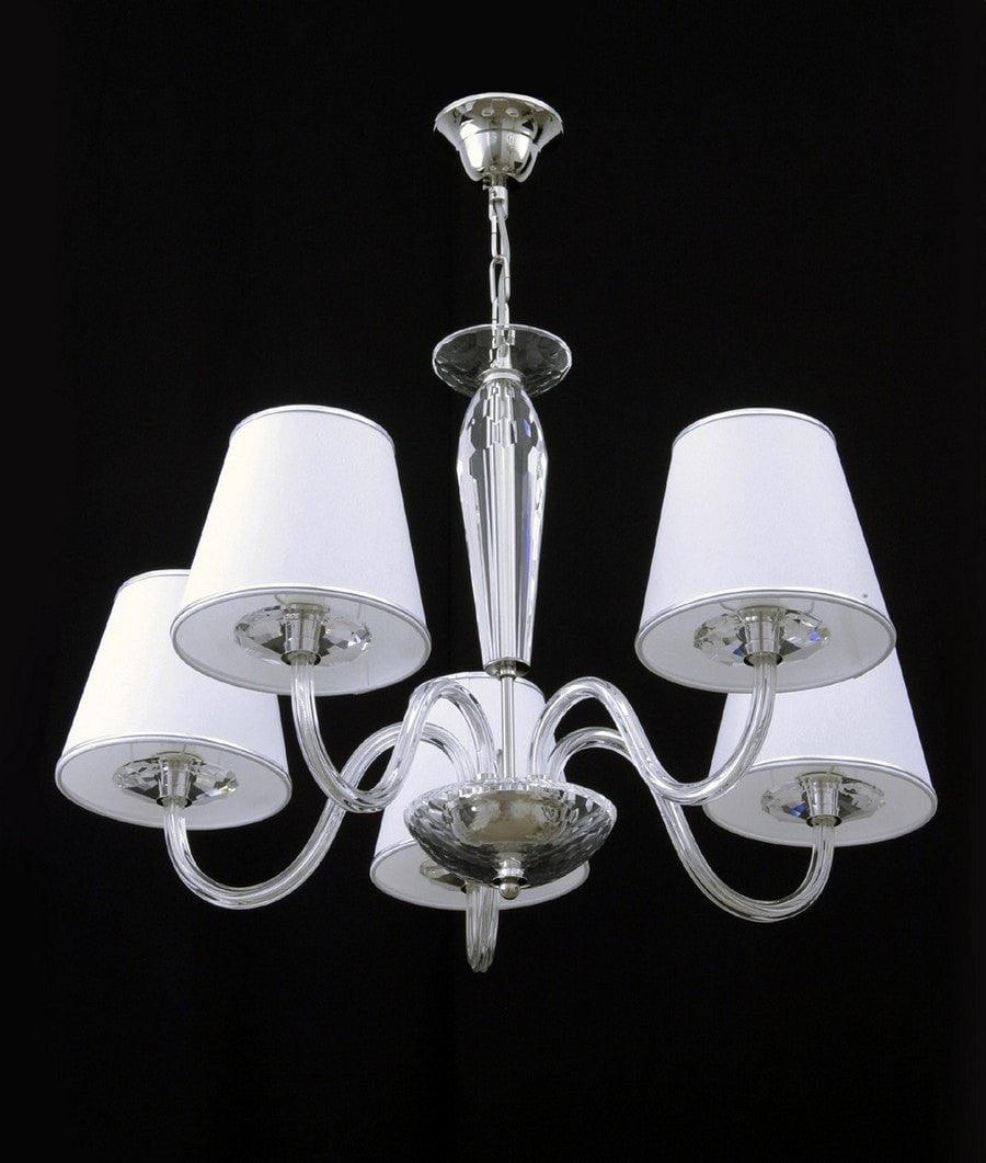 Modern 5-Arm Crystal Chandelier - Wranovsky - Luxury Lighting Boutique