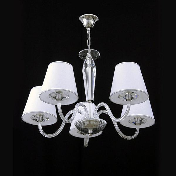 Modern 5-Arm Crystal Chandelier - Wranovsky - Luxury Lighting Boutique
