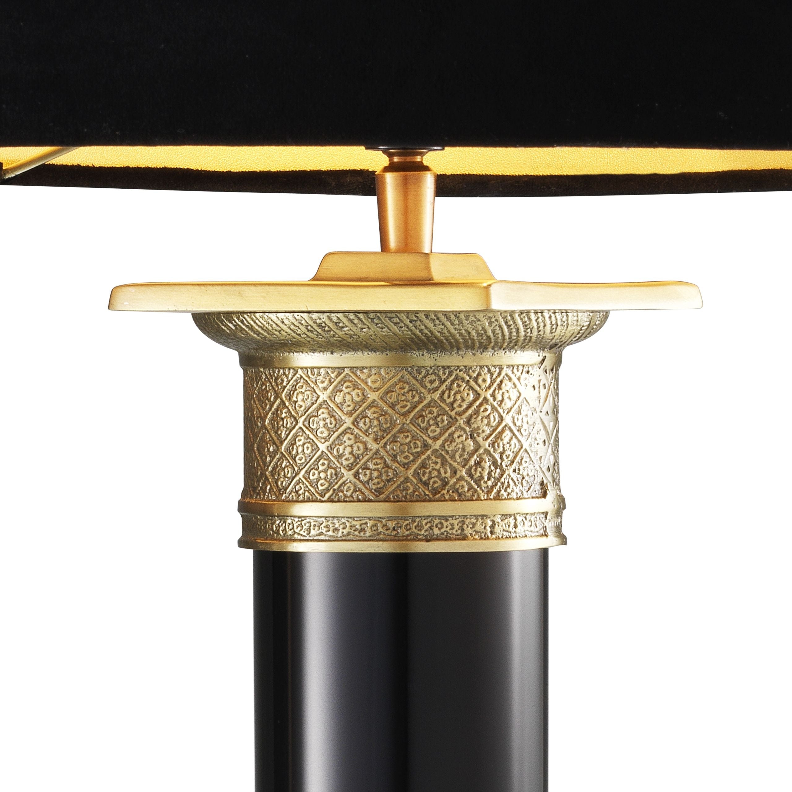 Monaco Brass & Black Table Lamp - Eichholtz - Luxury Lighting Boutique