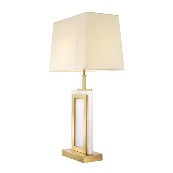 Murray (Alabaster/Antique Brass) Table Lamp - Eichholtz - Luxury Lighting Boutique