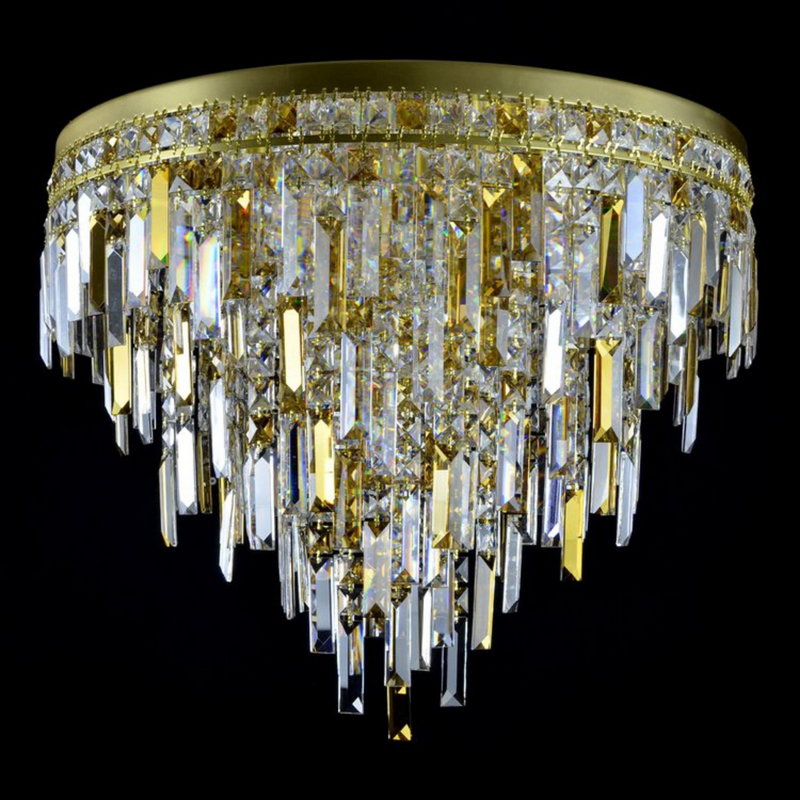 Napoli 16 Modern Crystal Glass Chandelier (Alpha Gold/Silver) - Wranovsky - Luxury Lighting Boutique