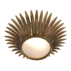 Nuvole Ceiling Light (Vintage Brass/Frosted Glass) - Eichholtz - Luxury Lighting Boutique