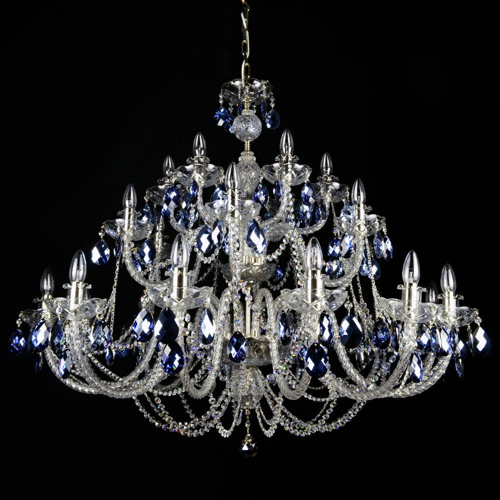 Ocean 24-Light Crystal Chandelier - Wranovsky - Luxury Lighting Boutique