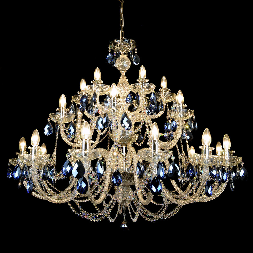 Ocean 24-Light Crystal Chandelier - Wranovsky - Luxury Lighting Boutique